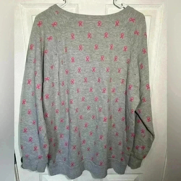 Carbon Breast Cancer Awareness sweatshirt. Women’s XXL. Pink ribbon sweatshirt. - Picture 2 of 7